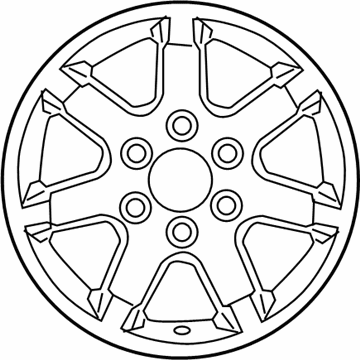 Nissan 40300-7S310 Aluminum Wheel