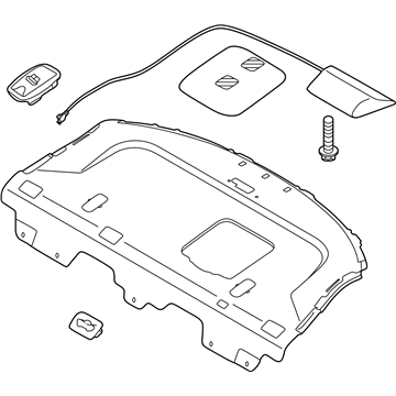 Kia 856104C00087 Trim Assembly-Package Tray
