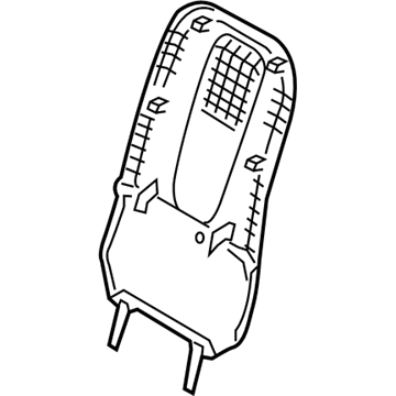 Hyundai 88491-F2000-T9Y Map Board Assembly-Front Seat Back, R