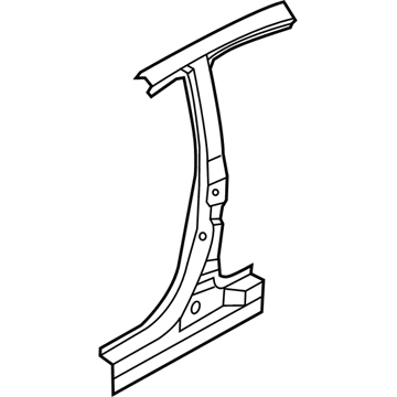 Hyundai 71402-1RB25 Pillar Assembly-Center Outer, RH