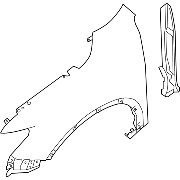 Nissan 63100-6FL0A Fender-Front, RH