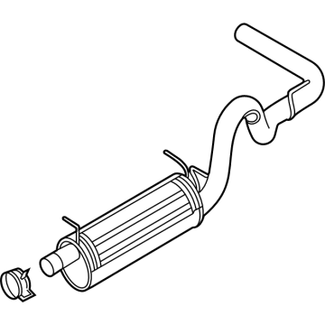 Ford 9C2Z-5230-E Muffler & Pipe