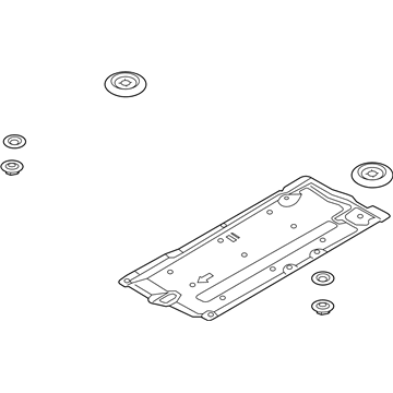 Hyundai 84135-G3000 Under Cover Assembly, LH