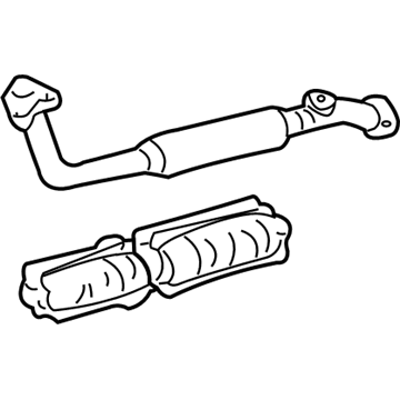 Toyota 17401-50240 Converter & Pipe