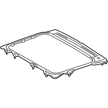 Lexus 63142-53901 Reinforcement, Roof Panel, NO.2