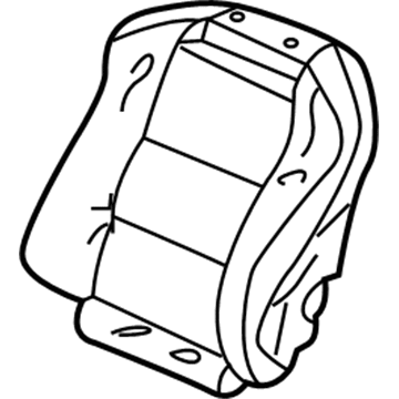 Acura 04811-SEP-A00ZA Cover Set, Passenger Side Trim (Graphite Black) (Side Airbag) (Leather)