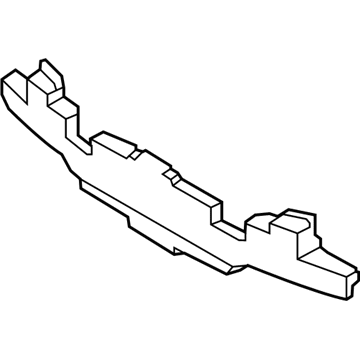 Hyundai 86620-3X000 Absorber-Rear Bumper Energy