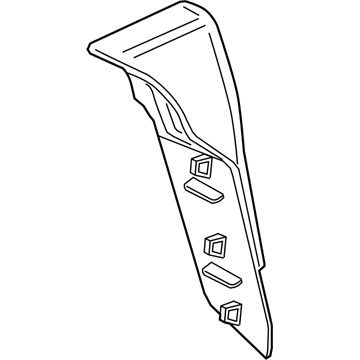 BMW 63-21-7-344-897 Tail Light Finisher, Trunk Lid, Left