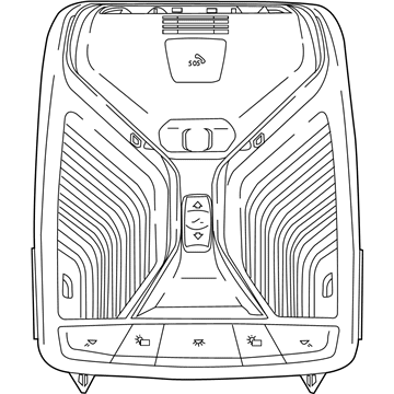 BMW 61-31-5-A43-487 HEADLINER CONTROL MODULE