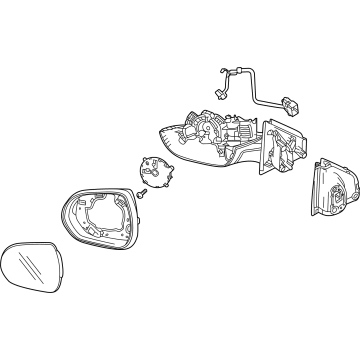 GM 42676168 Mirror Assembly