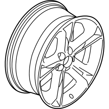 Ford BB5Z-1007-B Wheel, Alloy