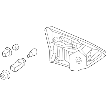 Nissan 26550-3KA2B Lamp Assembly-Back Up RH