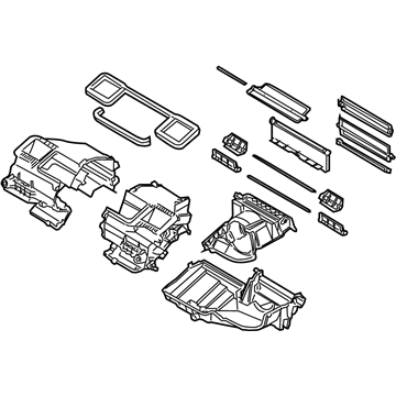 BMW 64-11-6-927-604 Set Of Housing Parts, Heating Unit