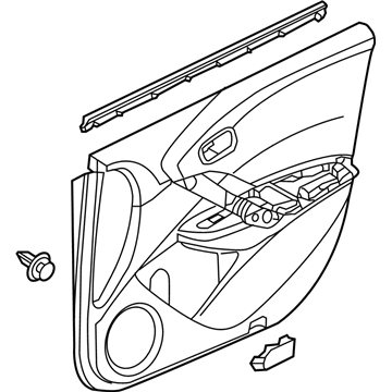 Acura 83503-TX4-A02ZA Base, Right Front Door (Sandstorm)