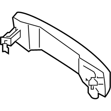 Nissan 80640-EZ00B Handle Outside