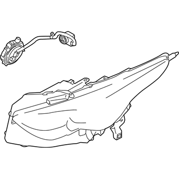 Infiniti 26025-1CA1A Headlamp Housing Assembly, Right