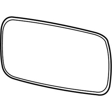 BMW 51-16-7-186-583 Mirror Glass, Heated, Plane, Left