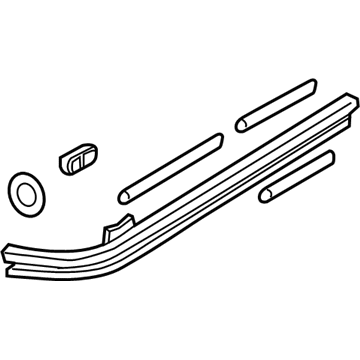 Honda 72580-TK8-A01 Rail Assy., L. Slide Door Center