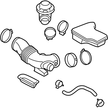 Hyundai 28130-3M150 Hose Assembly-Air Intake