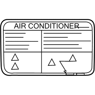 Nissan 27090-C952B Label Air Con