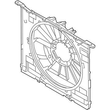 BMW 17-42-8-638-430 Acoustic Ring Fan Cowl