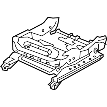 Nissan 87351-5AA0A Frame Assy-Cushion, Front Seat LH