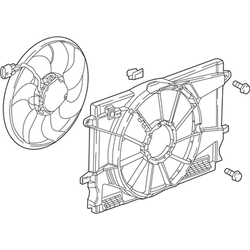 GM 13356651 Fan Assembly