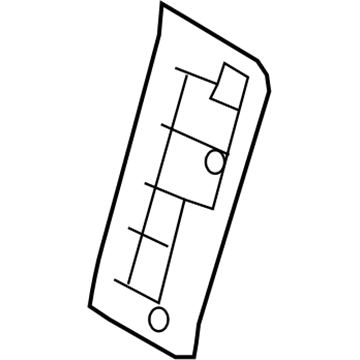 Hyundai 88395-0A000-CHK Map Board Assembly-Front Seat Back, L