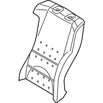 BMW 52-10-7-052-353 Foam Section, Backrest