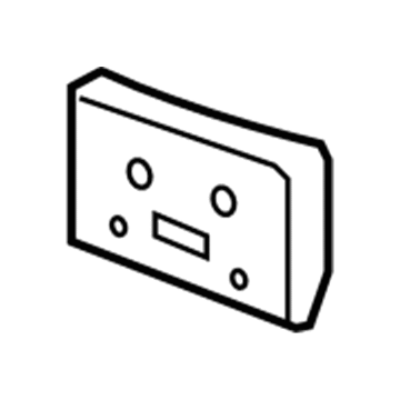 GM 25826201 License Bracket