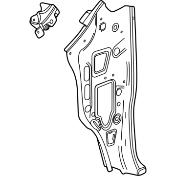 GM 84607855 Inner Hinge Pillar