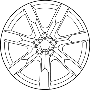 Nissan D0300-KB61A Aluminum Wheel