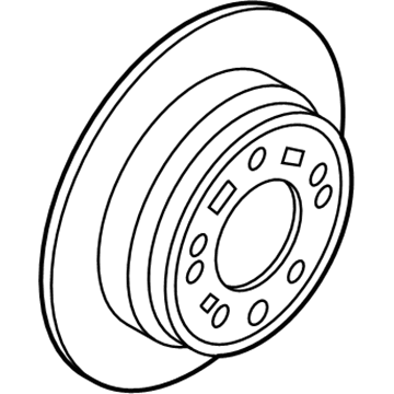 Hyundai 58411-3S100 Disc-Rear Brake