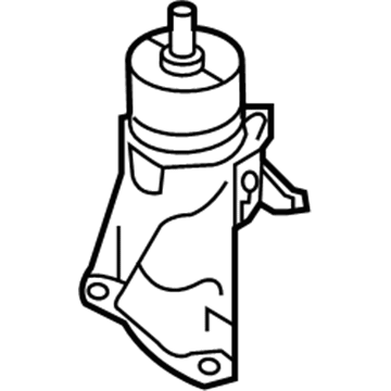 Nissan 11320-5AE0B Engine Mounting Insulator, Rear