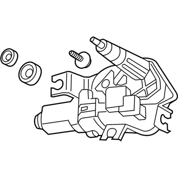 Honda 76700-TK8-A01 Motor Assembly, Rear Windshield Wiper