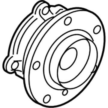 BMW 31-20-2-284-235 Wheel Hub With Bearing, Front