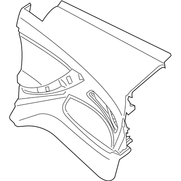 BMW 51-43-7-291-864 Side Trim Panel, Leather, Right