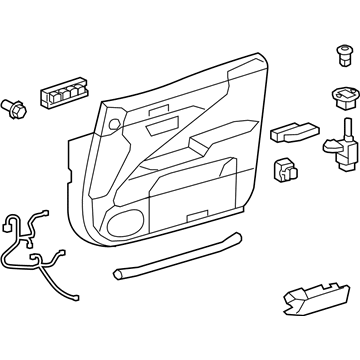 Lexus 67610-50N10-03 Panel Assembly, Front Door