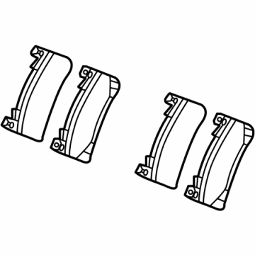 Acura 45022-TGZ-A01 PAD SET, FR