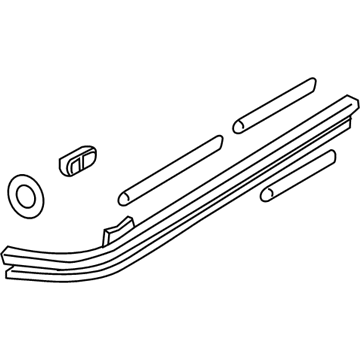 Honda 72540-TK8-A01 Rail Assy., R. Slide Door Center