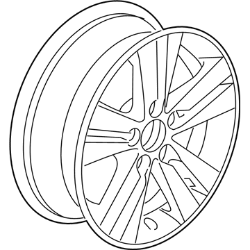 Acura 42700-TX6-A81 Disk, Aluminum Wheel (16X6 1/2J) (TPMS) (Enkei)