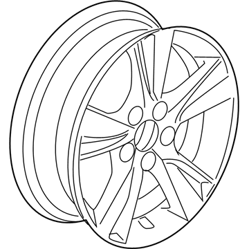Acura 42700-TX6-A71 Disk, Aluminum Wheel (17X7J) (TPMS) (Enkei)