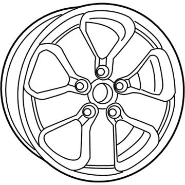 Mopar 1HX65AAAAC Wheel-Aluminum