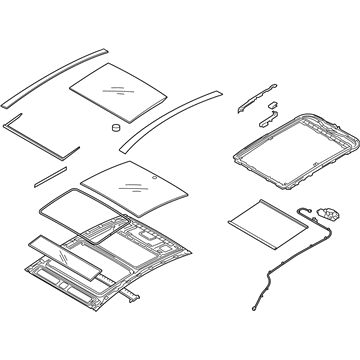 Kia 816003T510TX Sunroof Assembly