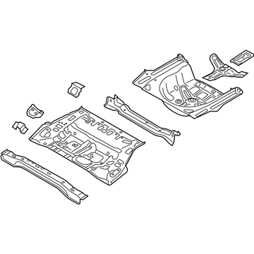 Kia 65510D4001 Panel Assembly-Rear Floor