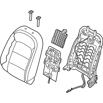 Kia 88400A7500K3E Back Assembly-Front Seat Pa