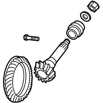 Mopar 5086919AE Gear Kit-Ring And PINION