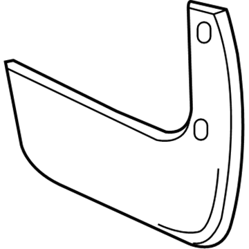 Nissan 78812-ED900 Rear Mudguard Set, Right