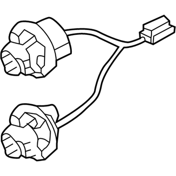 Hyundai 92480-F2120 Rear Combination Holder & Wiring, Exterior