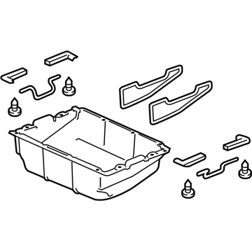 Honda 84523-TP6-A01ZA Box Assy., Cargo Floor (Lower)*NH167L* (GRAPHITE BLACK)